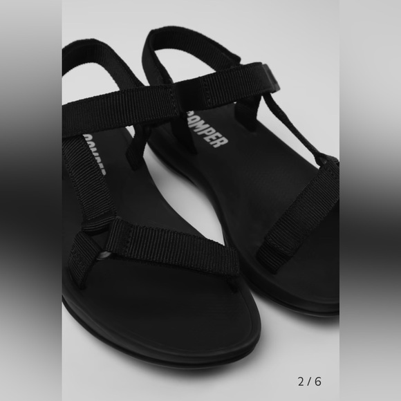 Camper Match Sandals | Black 39 NIB - Picture 4 of 10